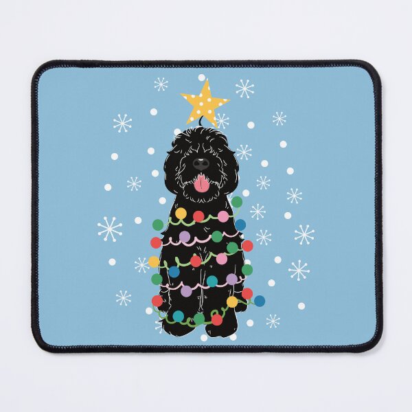 Item preview, Black Sheepadoodle Christmas Tree designed and sold by Lulupainting.