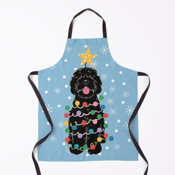 Artikelvorschau, Schwarzer Sheepadoodle-Weihnachtsbaum entworfen und verkauft von Lulupainting.