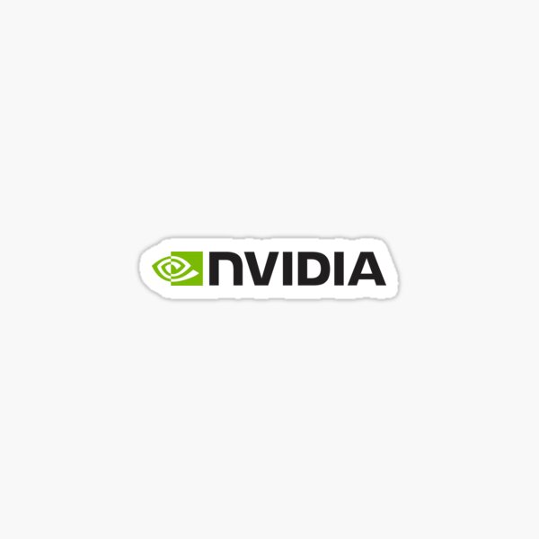 Logotipo de Nvidia Merchandise Pegatina