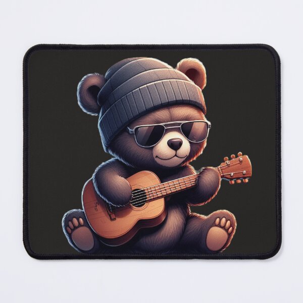 Item preview, bear playing guitar designed and sold by DigitalThreads & Mugs.