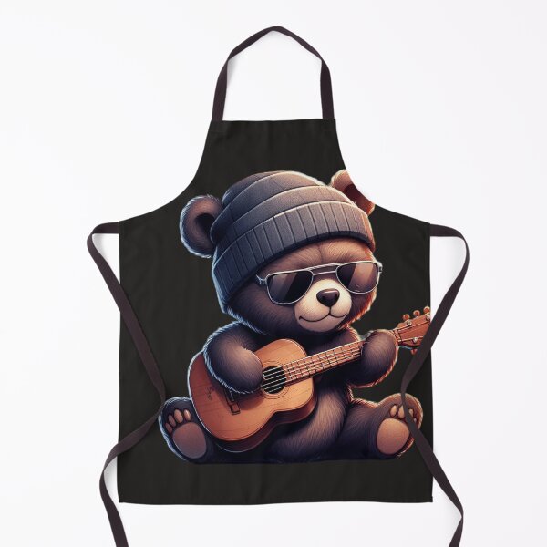 Item preview, bear playing guitar designed and sold by DigitalThreads & Mugs.