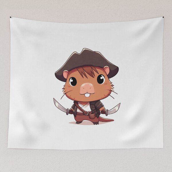 Item preview, Capybara Pirate designed and sold by rafaozeki.