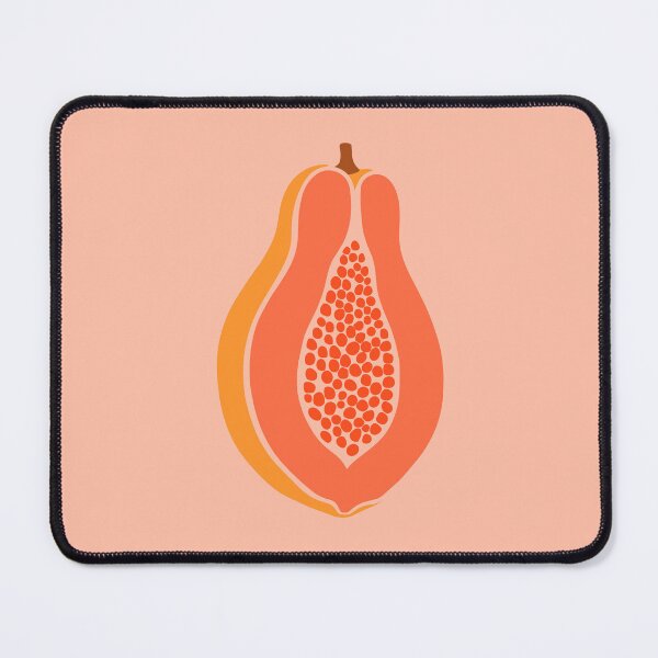Item preview, Papaya rosada en rodajas | Estampado de frutas tropicales designed and sold by BrightTide.