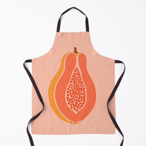 Item preview, Pink Sliced Papaya | Tropical Fruit Print designed and sold by BrightTide.