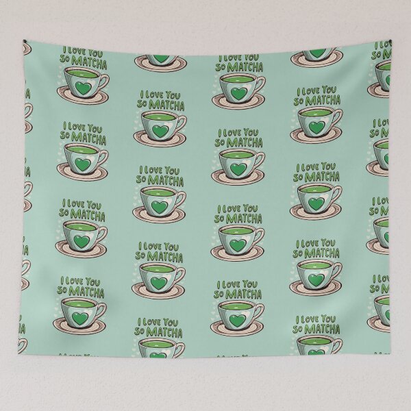 Item preview, I Love You So Matcha Green Tea Love designed and sold by SubtleSplit.
