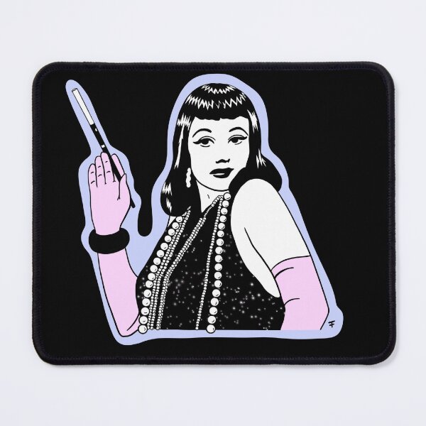 Item preview, Wicked City Woman - Blue Outline designed and sold by The Abysmall.