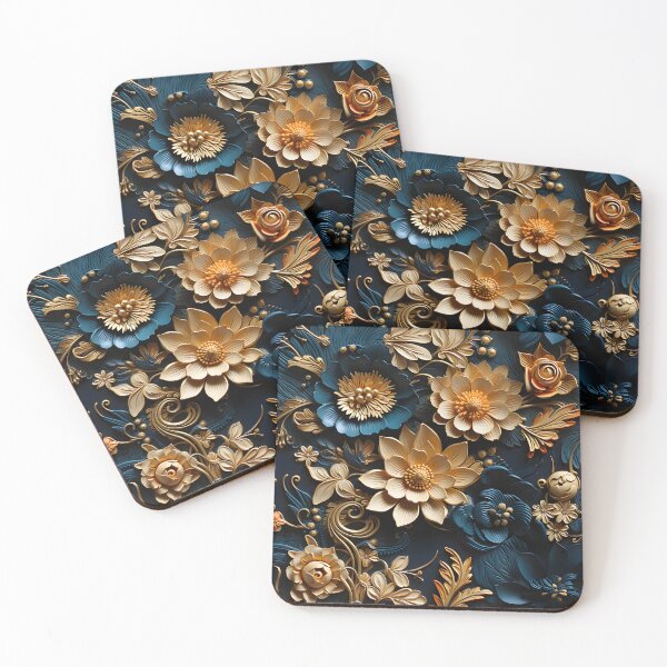 Item preview, Golden Thai Temple Blossoms: Timeless Elegance designed and sold by Laerguldir.