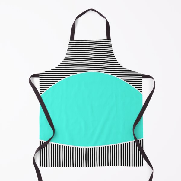 Item preview, sky blue neon pattern with striped black and white decoration designed and sold by fuzzyfox.