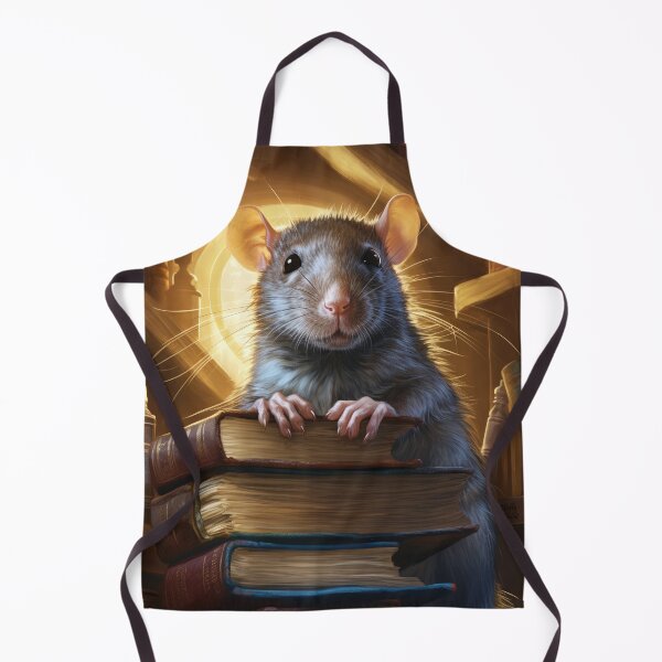 Item preview, cute rat with books, book rat designed and sold by WallyPink.