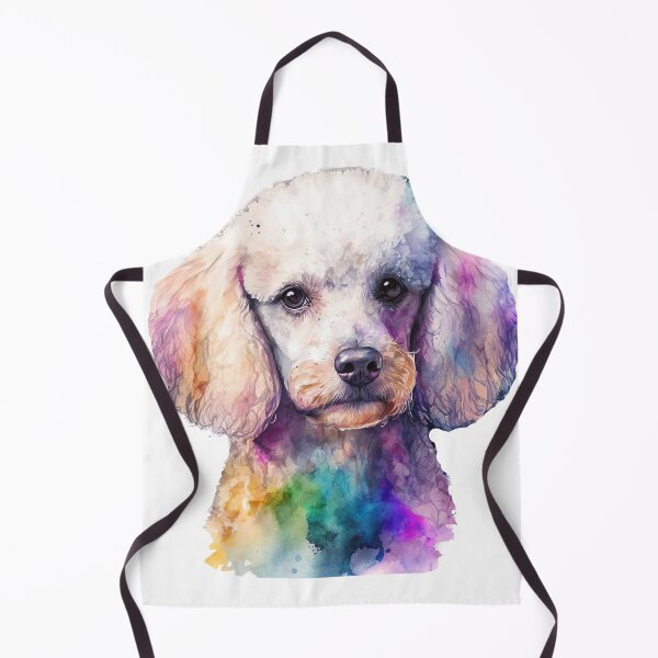 Item preview, Rainbow Watercolor Miniature Poodle designed and sold by GoatAndCamel.