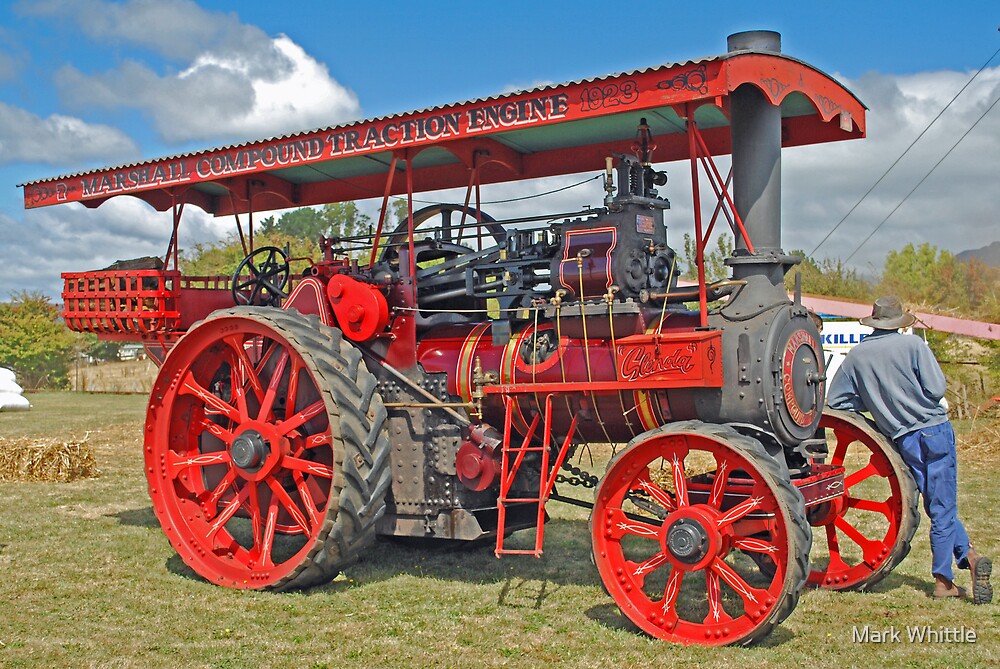 "Steam Traction Engine" by Mark Whittle Redbubble