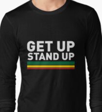 Steh auf / Reggae rasta Vibrationen Langarmshirt