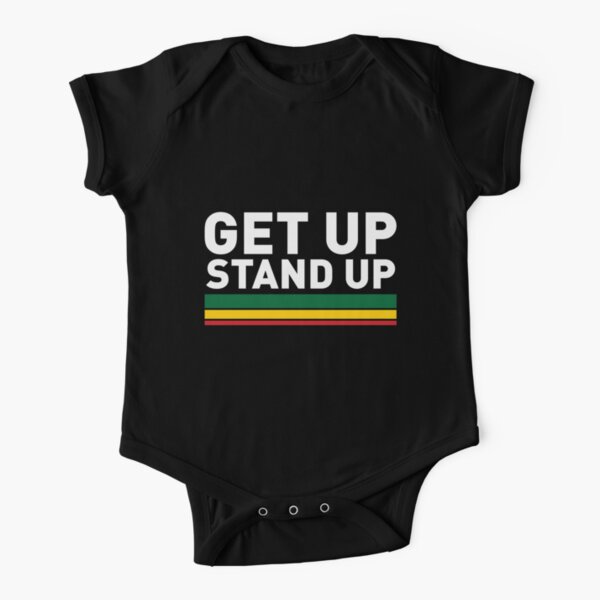 Get up Stand up / Reggae rasta vibrations Short Sleeve Baby One-Piece