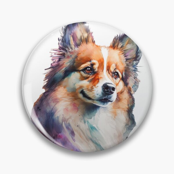 Item preview, Colorful Watercolor Papillion designed and sold by GoatAndCamel.