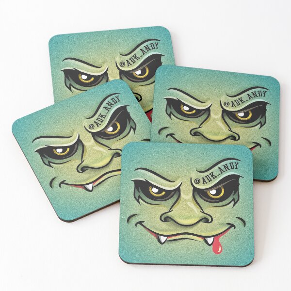 Item preview, Green vampire ghoul monster designed and sold by ADK ANDY.