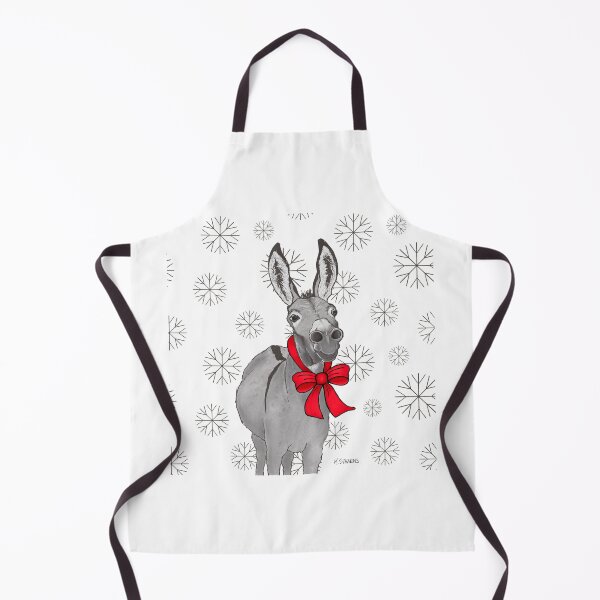 Item preview, Holiday Donkey Red Bow designed and sold by Katie Stearns.