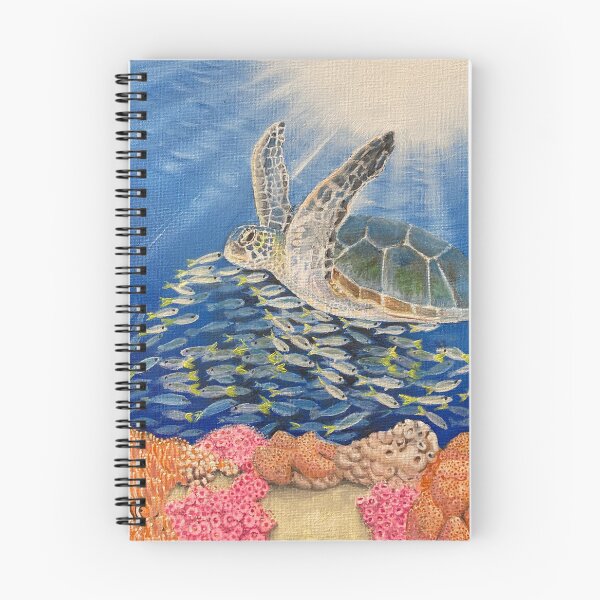 Item preview, Turtle Swimming Over Tropical Reef designed and sold by TracyJay.