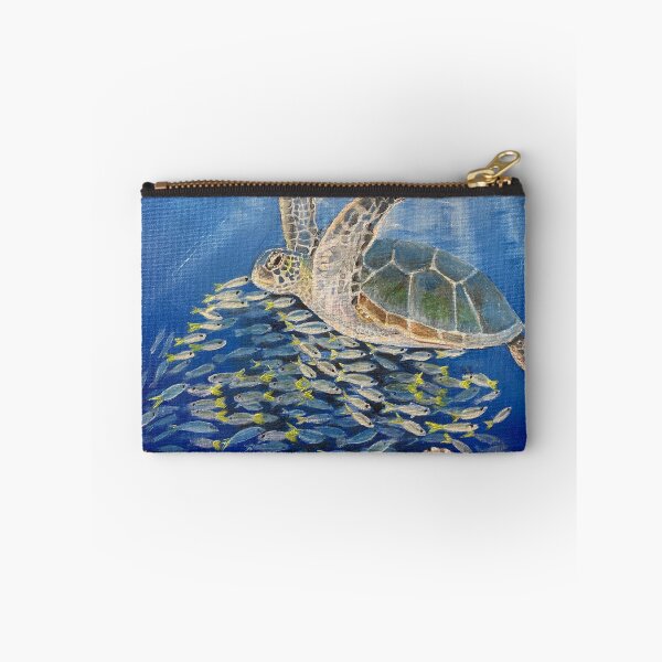 Item preview, Turtle Swimming Over Tropical Reef designed and sold by TracyJay.
