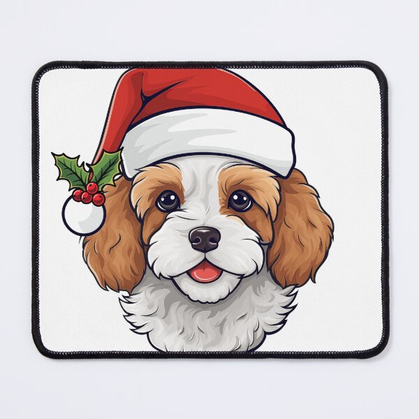 Item preview, Christmas Cavapoo Cavoodle -  Blenheim, Tan and White, Red and White designed and sold by wotsthis.