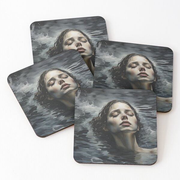 Item preview, A hauntingly  beautiful  water color painting of a woman designed and sold by MegDexShop.