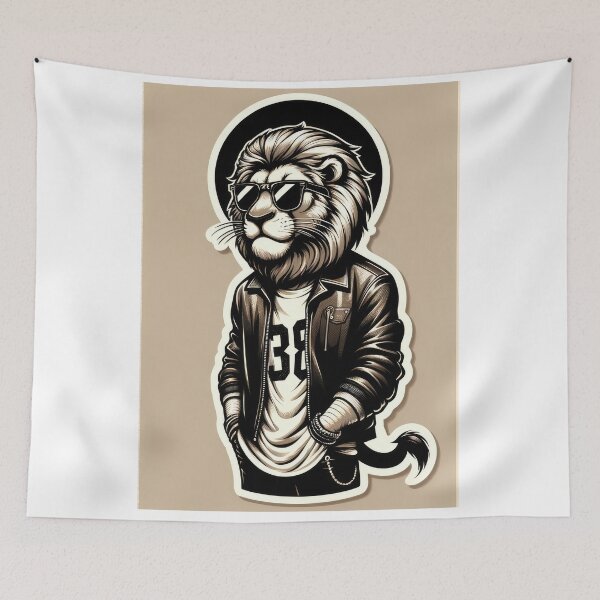 Item preview, lion cool guy designed and sold by machinesdream.
