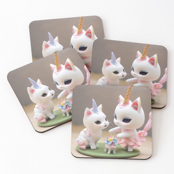 Item preview, Unicorn kittens playing designed and sold by Laura Greco.