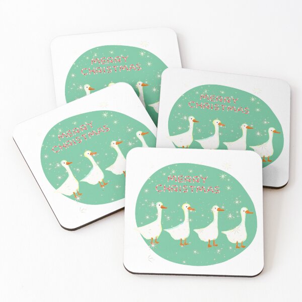 Item preview, Goose Celebrating Christmas And New Year Together designed and sold by EllyArtStudio.