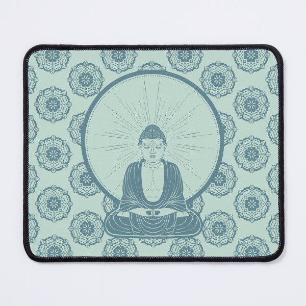 Item preview, Buddha Nirvana - Mint + Peacock designed and sold by Irene Estelle.