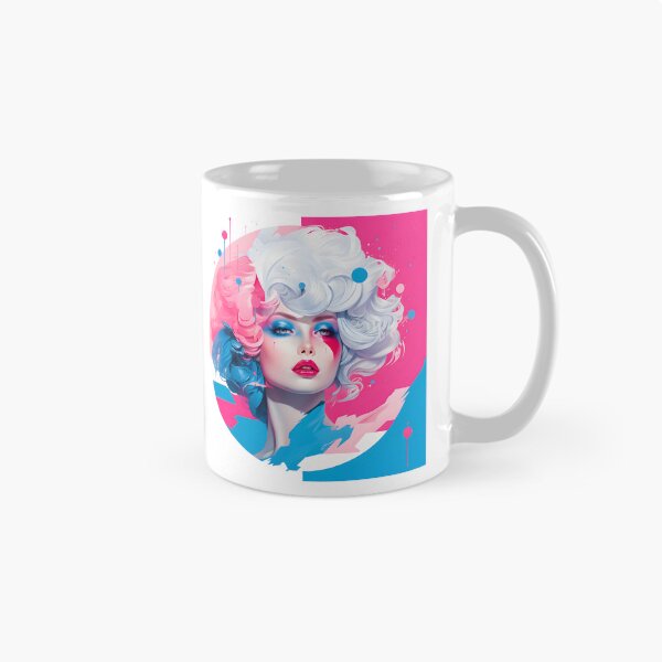 Item preview, Subtle Trans Pride Art Retro 80s Woman designed and sold by ArtliciousHUMAN.