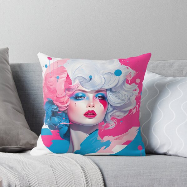 Item preview, Subtle Trans Pride Art Retro 80s Woman designed and sold by ArtliciousHUMAN.