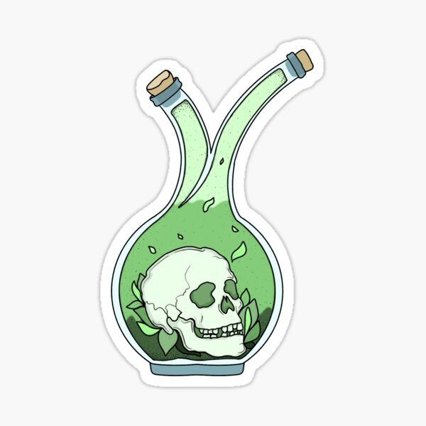Poisoned Skull  Sticker