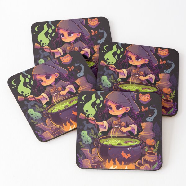 Item preview, Witch Stirring A Cauldron designed and sold by Abralacazamra.