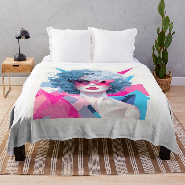 Item preview, Subtle Trans Pride Art Retro 80s Woman designed and sold by ArtliciousHUMAN.