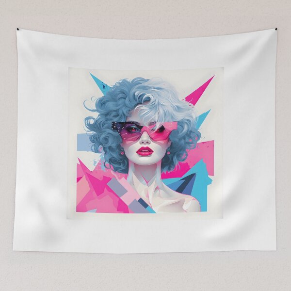 Item preview, Subtle Trans Pride Art Retro 80s Woman designed and sold by ArtliciousHUMAN.