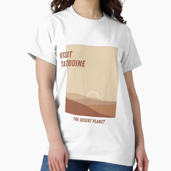 Vista previa del artículo con la obra « Visita Tatooine | El planeta desierto», diseñado y vendido por EngkyEngky.