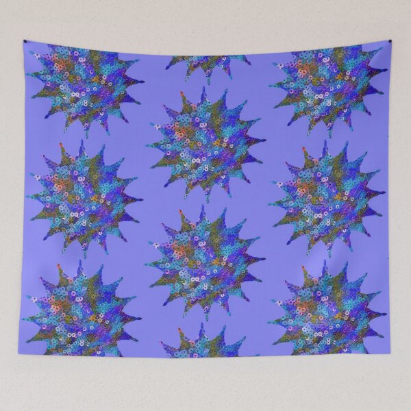Item preview, Whimsical Lavender-Blue fastival of Sequins by Iritof designed and sold by iritof.