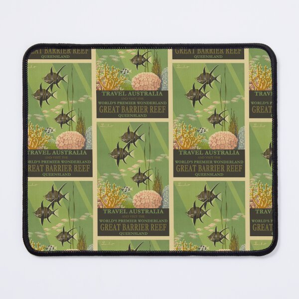 Item preview, Great Barrier Reef / Australia vintage travel poster/ Queensland designed and sold by LaundrySalt.