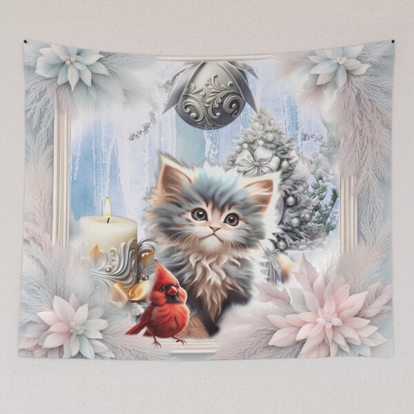 Item preview, Little kitten with bird designed and sold by nicky2342.
