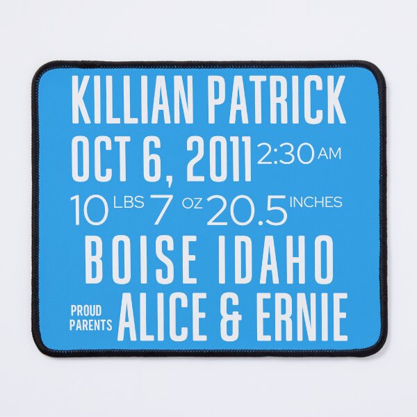 Item preview, Personalized Birth Announcement Pillow designed and sold by Peter Stawicki.