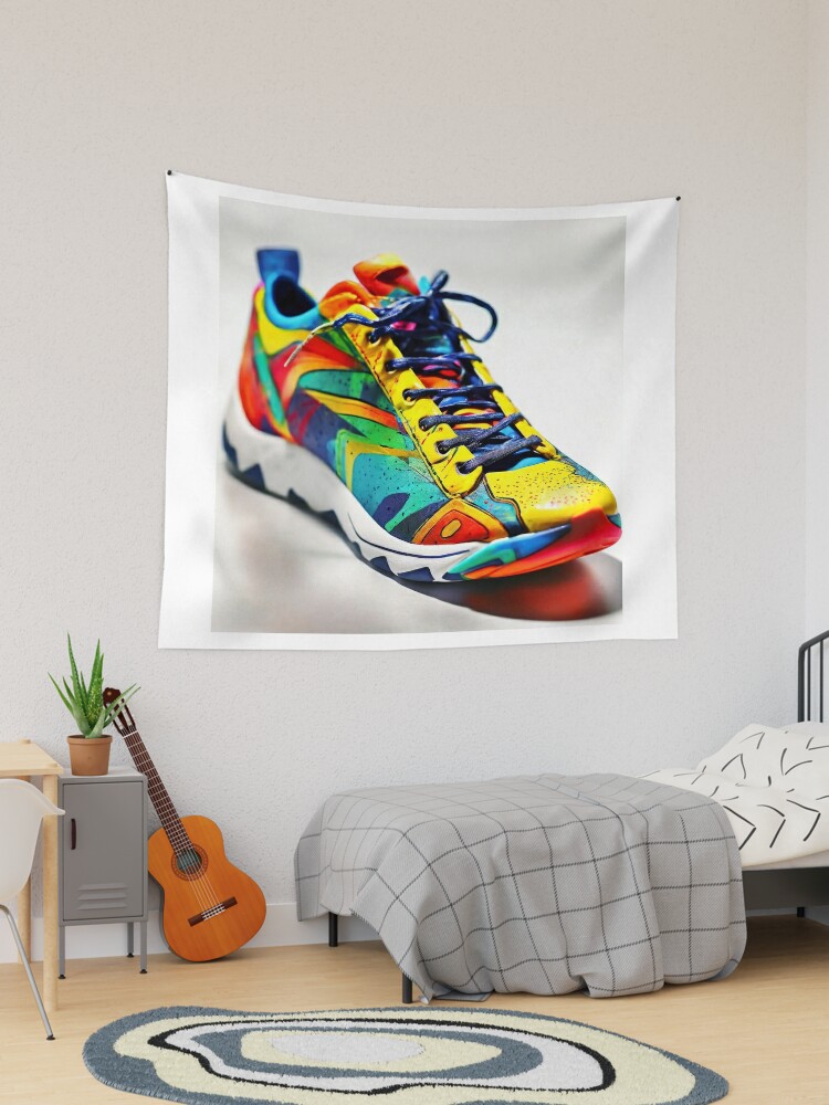 Digital Graphic Converse Sneakers Hyperrealistic 4D Vibrant Colorful Vector  Style Painting · Creative Fabrica