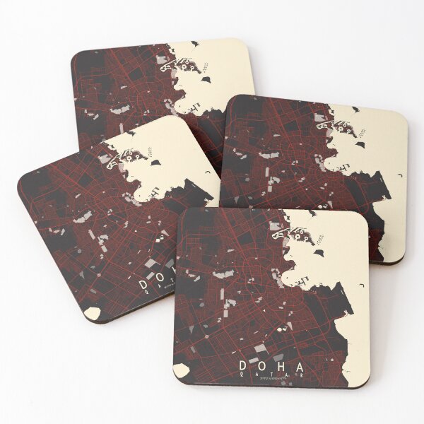 Item preview, Doha City Map of Qatar - Vector designed and sold by deMAP.
