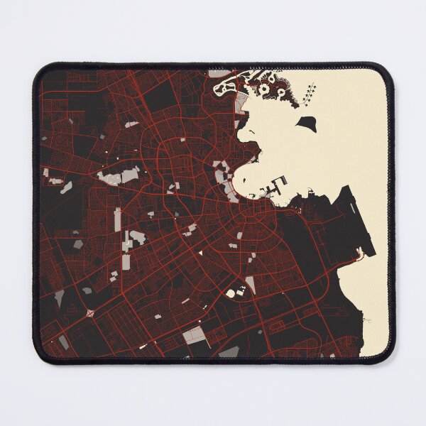 Item preview, Doha City Map of Qatar - Vector designed and sold by deMAP.