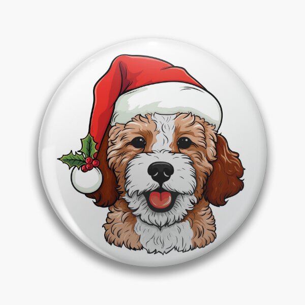 Item preview, Perro Doodle Oodle navideño - Rojo y blanco, Blenheim designed and sold by wotsthis.