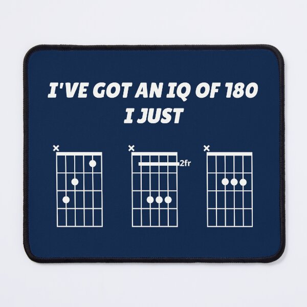 Item preview, I've Got An IQ Of 180, I Just CBA (guitar chords) designed and sold by guvnaguitars.