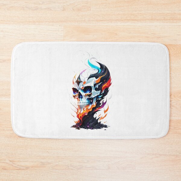 Item preview, Fiery white skull designed and sold by MadinaFatt.