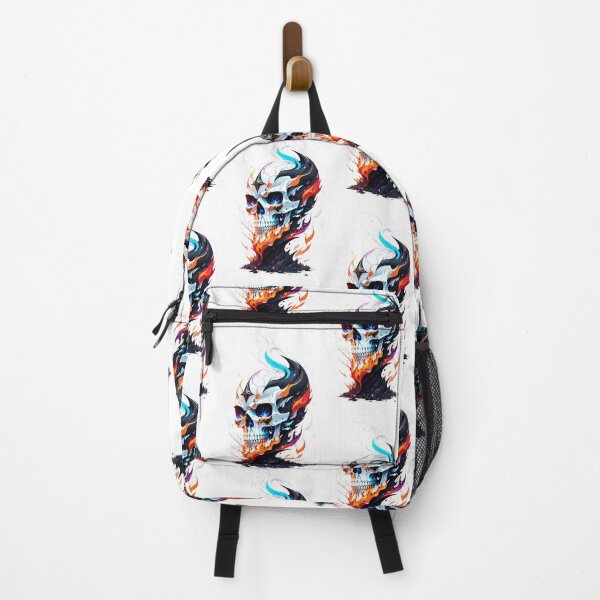 Item preview, Fiery white skull designed and sold by MadinaFatt.