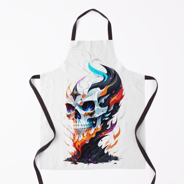 Item preview, Fiery white skull designed and sold by MadinaFatt.