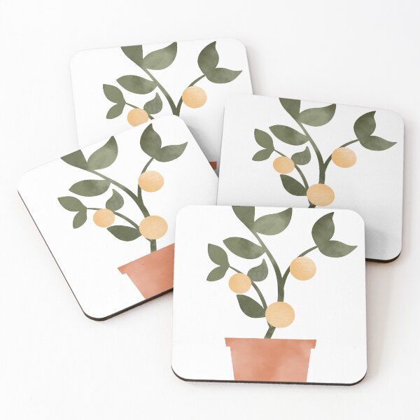 Item preview, Orange plant dull color watercolor  designed and sold by Anton Repetto.