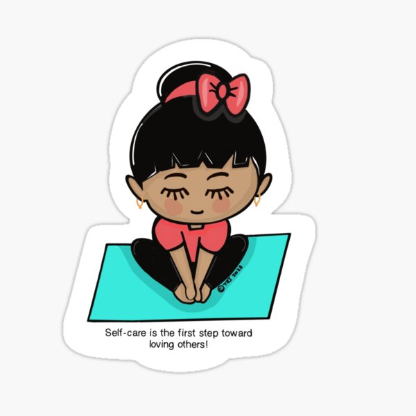 Item preview, Oodles-stickers Self-care yoga by Tammy designed and sold by Oodles-stickers.
