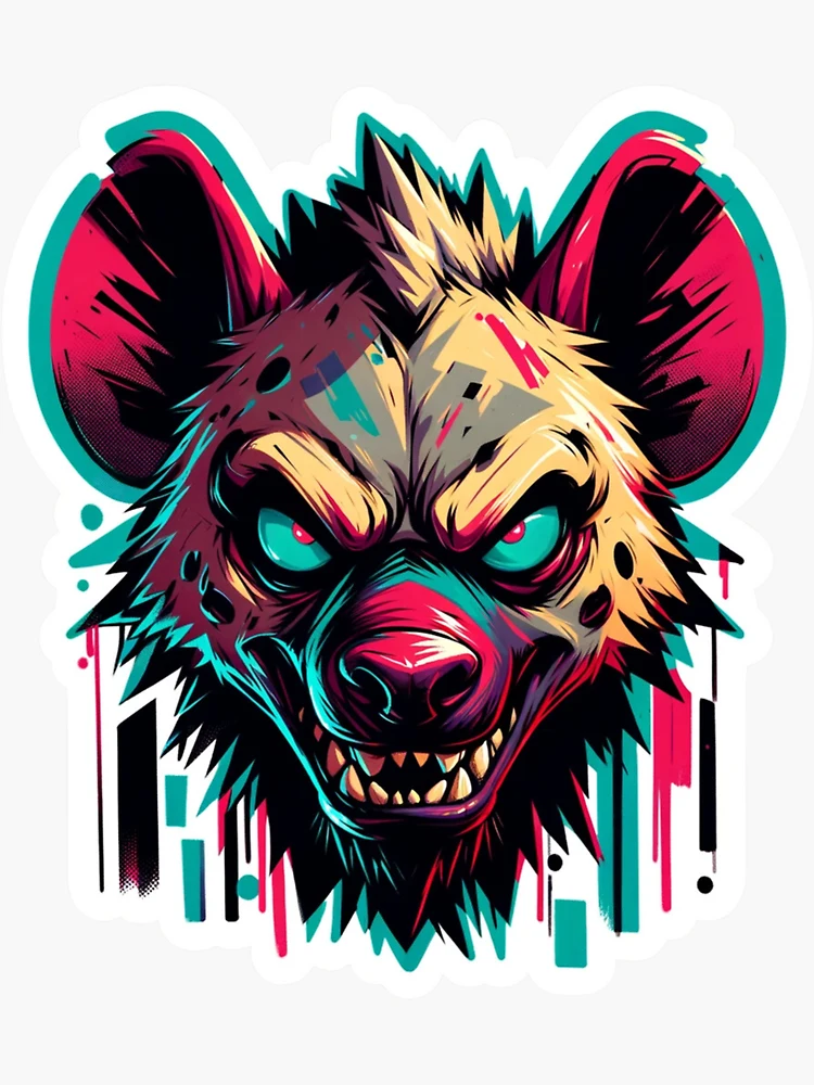 Graffiti Hyena Portrait